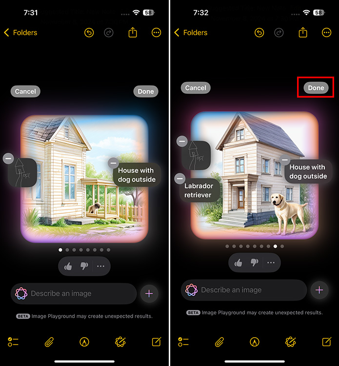 How to Use Image Wand on iPad with iPadOS 18 12 image wand generated image in notes app on iphone
